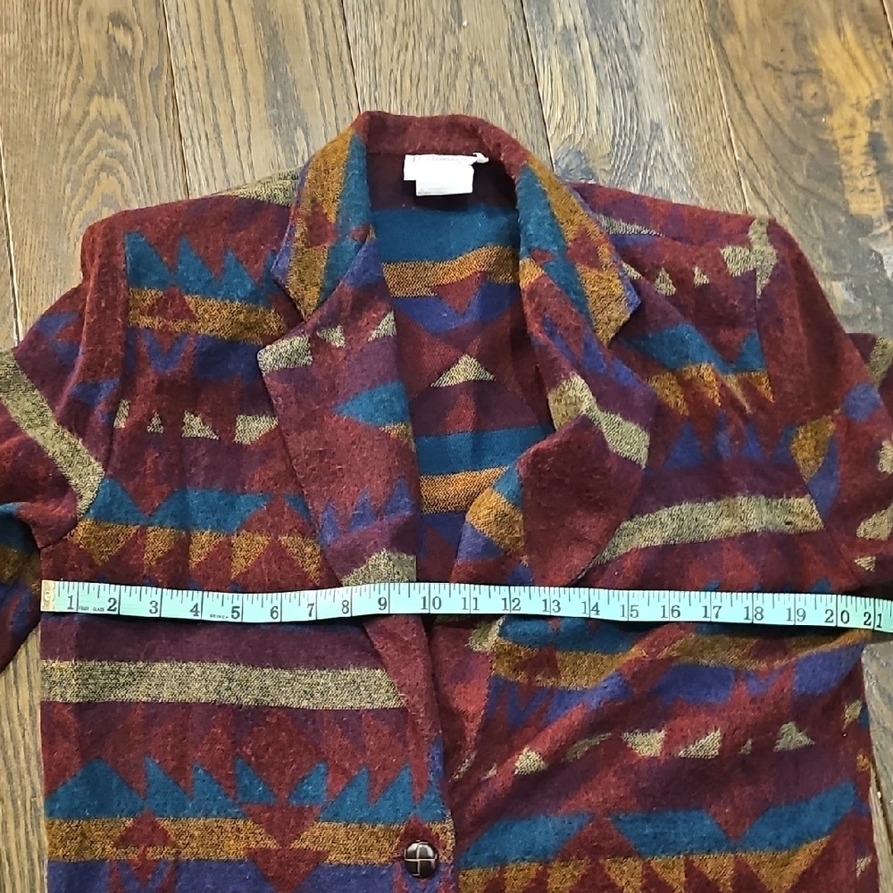 VINTAGE Geometric Patterned Women's Jacket - Picture 12 of 12